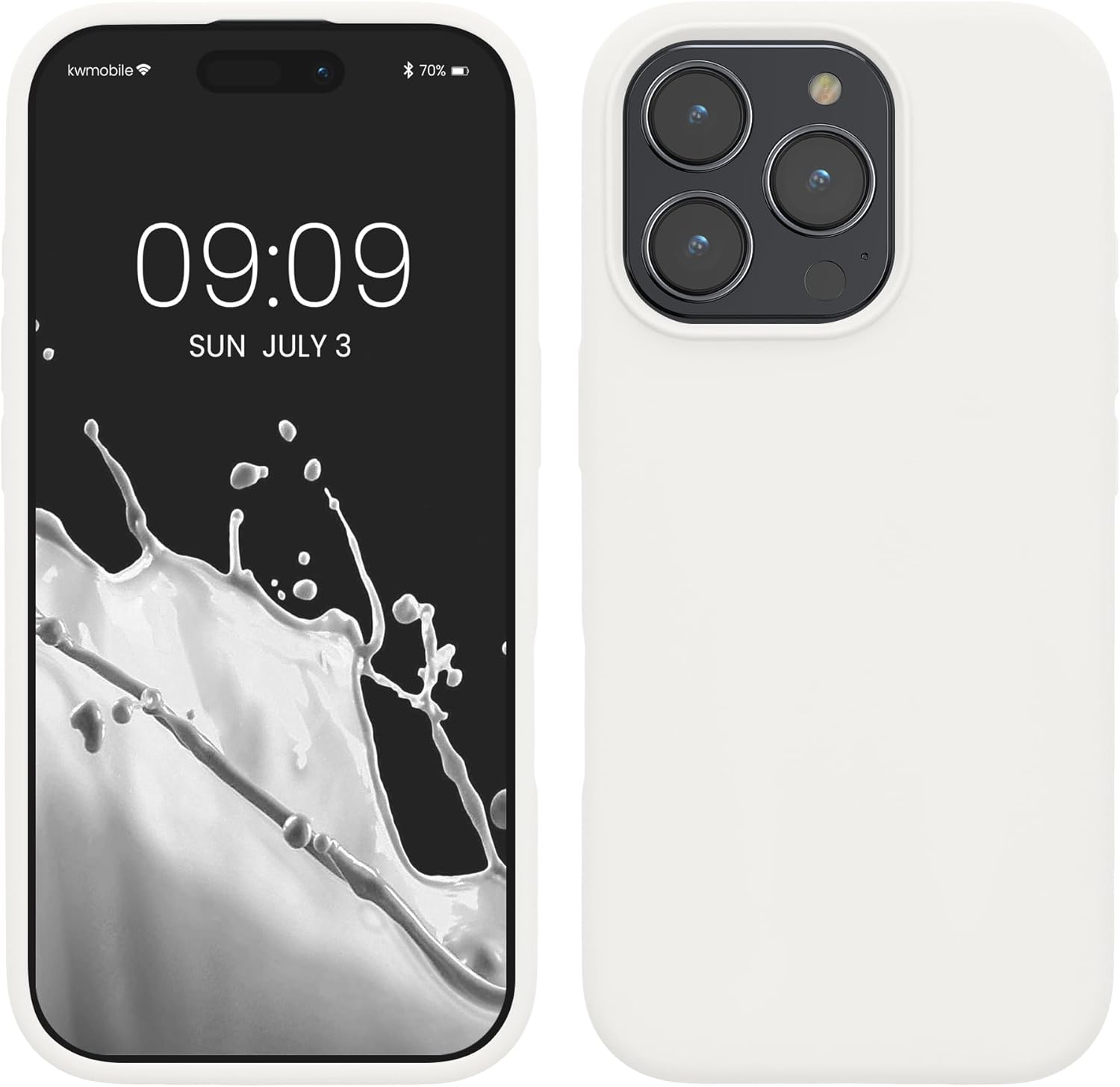 KW iPhone 16 Pro Max Θήκη Σιλικόνης Rubberized TPU - White