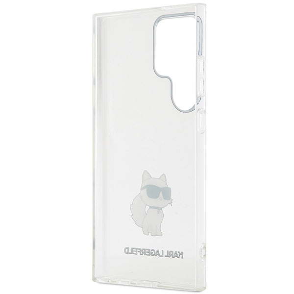 Karl Lagerfeld Samsung Galaxy S24 Ultra - IML Choupette Σκληρή Θήκη με Πλαίσιο Σιλικόνης - Διάφανη - KLHCS24LHNCHTCT