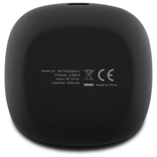 DKNY TWS BT 3D Rubber Matte Finish - Bluetooth 5.3 - Ασύρματα ακουστικά για Κλήσεις / Μουσική - Black