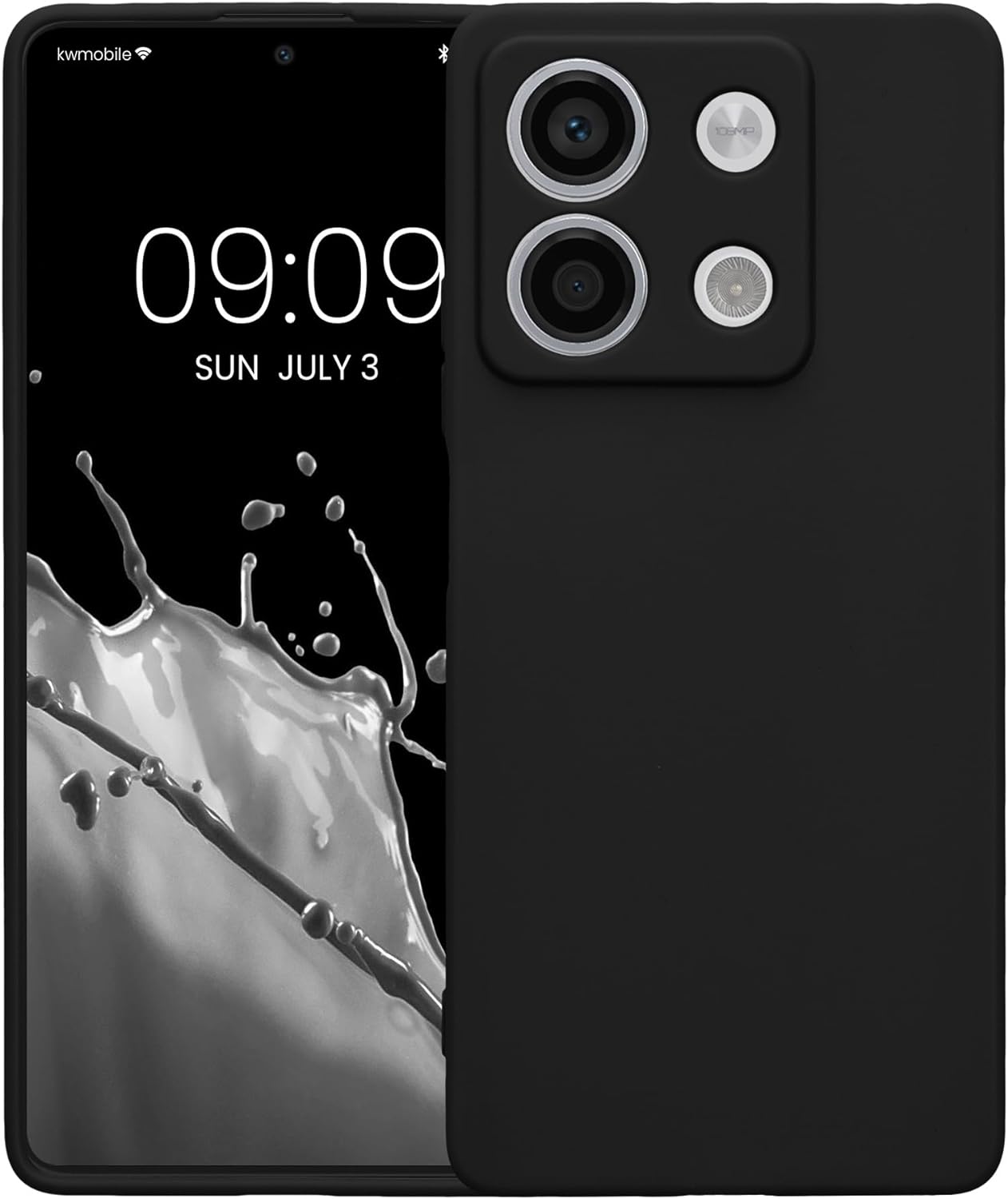 KW Xiaomi Redmi Note 13 5G Θήκη Σιλικόνης TPU - Matte Black - KWM000020LK001C