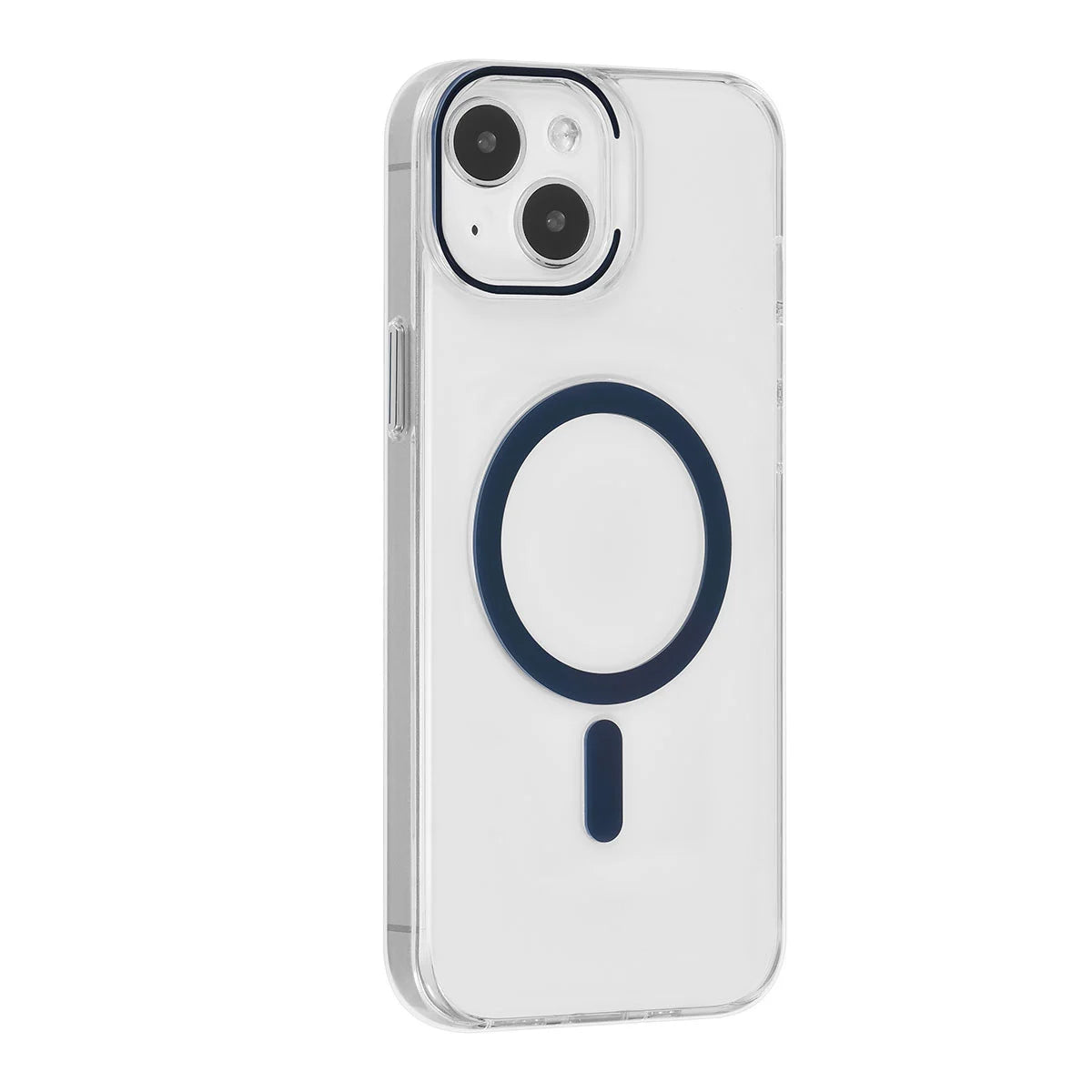 Tuniq iPhone 15 Plus / 14 Plus - MagSafe Σκληρή Θήκη με Πλαίσιο Σιλικόνης - Διάφανη / Σκούρο Μπλε