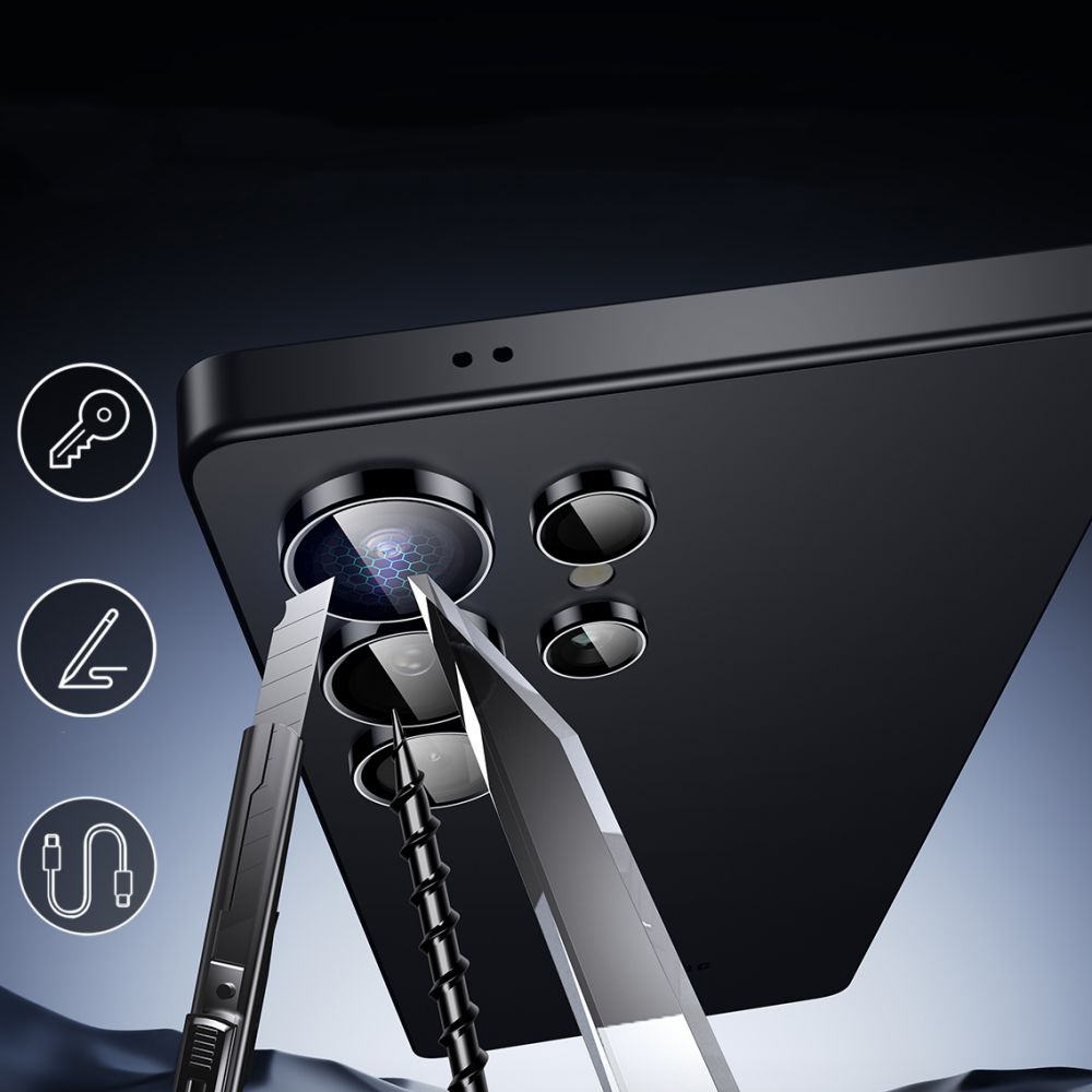 ESR Samsung Galaxy S25 Ultra Armorite Camera Lens 9H Αντιχαρακτικό Γυαλί για την Κάμερα - Black