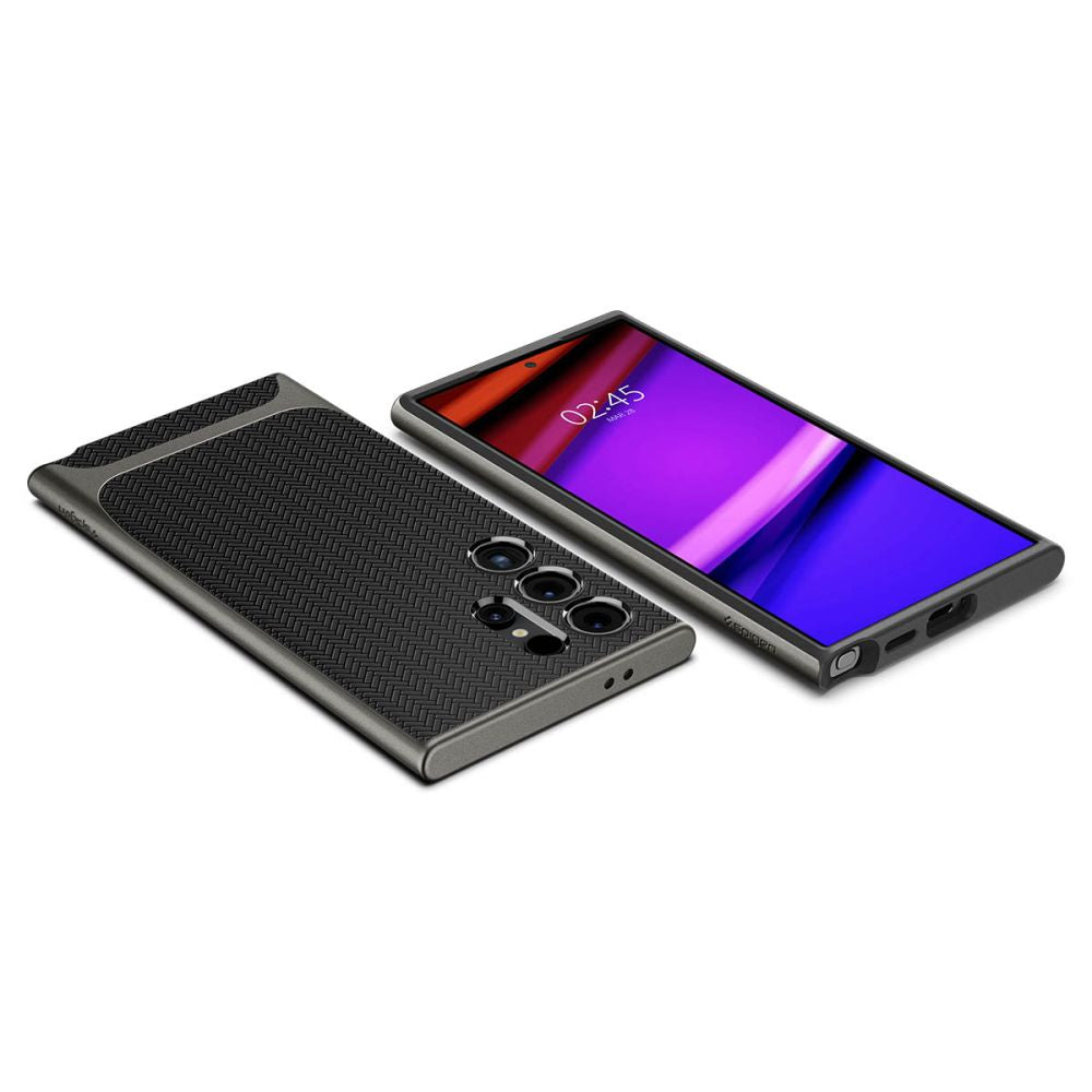 Spigen Samsung Galaxy S24 Ultra Neo Hybrid Θήκη με Σκληρό Πλαίσιο - Gunmetal