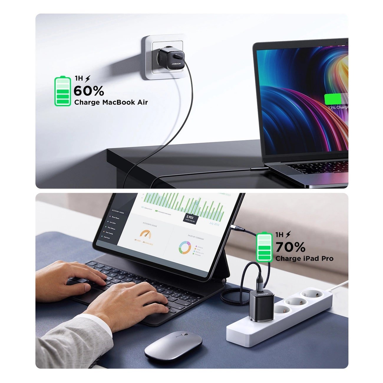 Joyroom Speed Series Οικιακός Φορτιστής Γρήγορης Φόρτισης με Θύρα Type - C PD 30W - Black - JR - TCF07EU