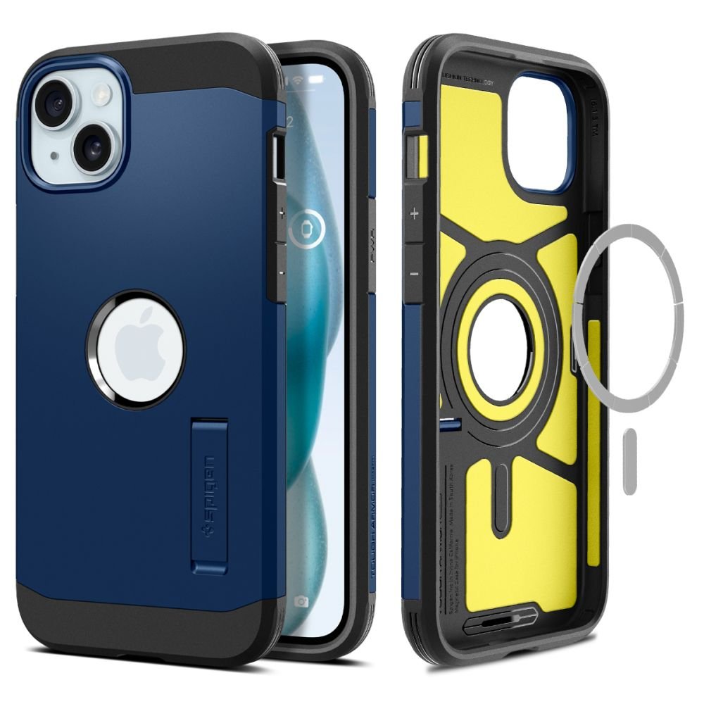 Spigen iPhone 15 Tough Armor Mag Σκληρή Θήκη με MagSafe - Navy Blue
