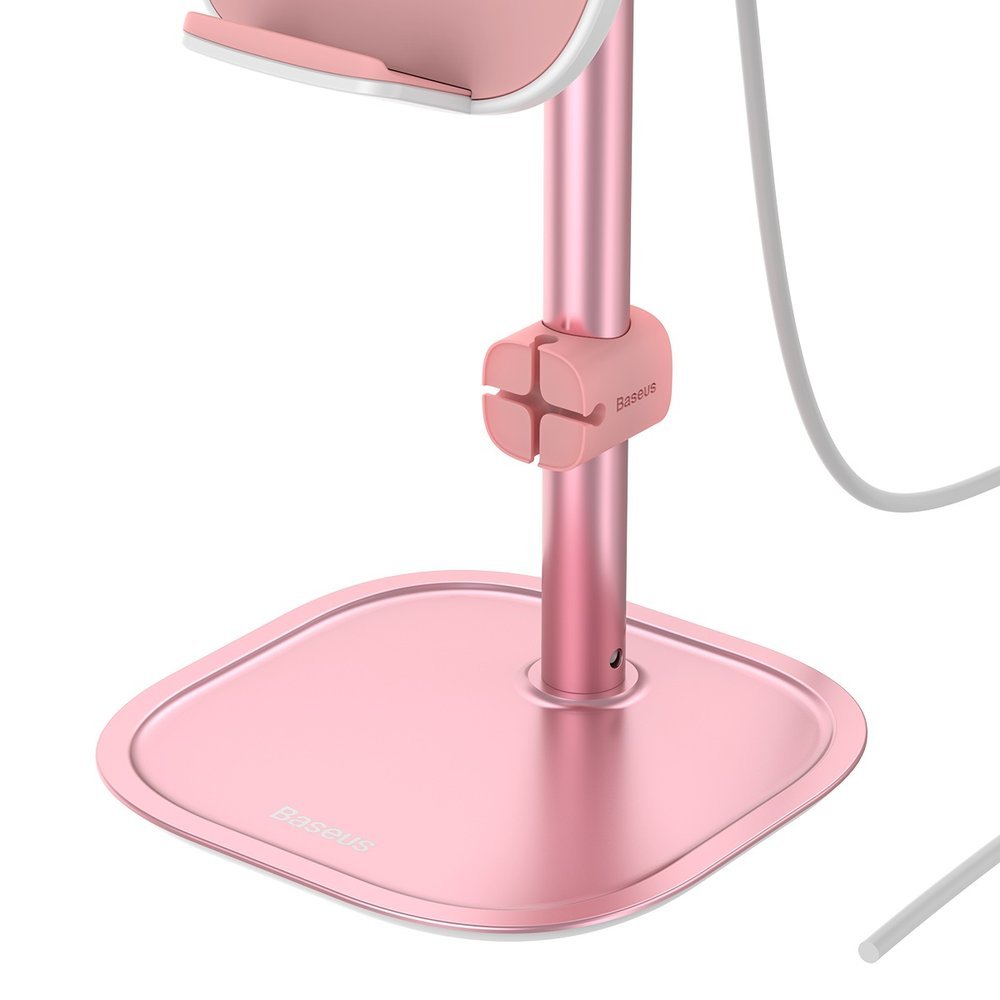 Baseus Literary Youth Telescopic - Βάση Στήριξης Κινητών με Ασύρματη Φόρτιση Qi Charge 15W - Rose Gold - SUWY-D0R