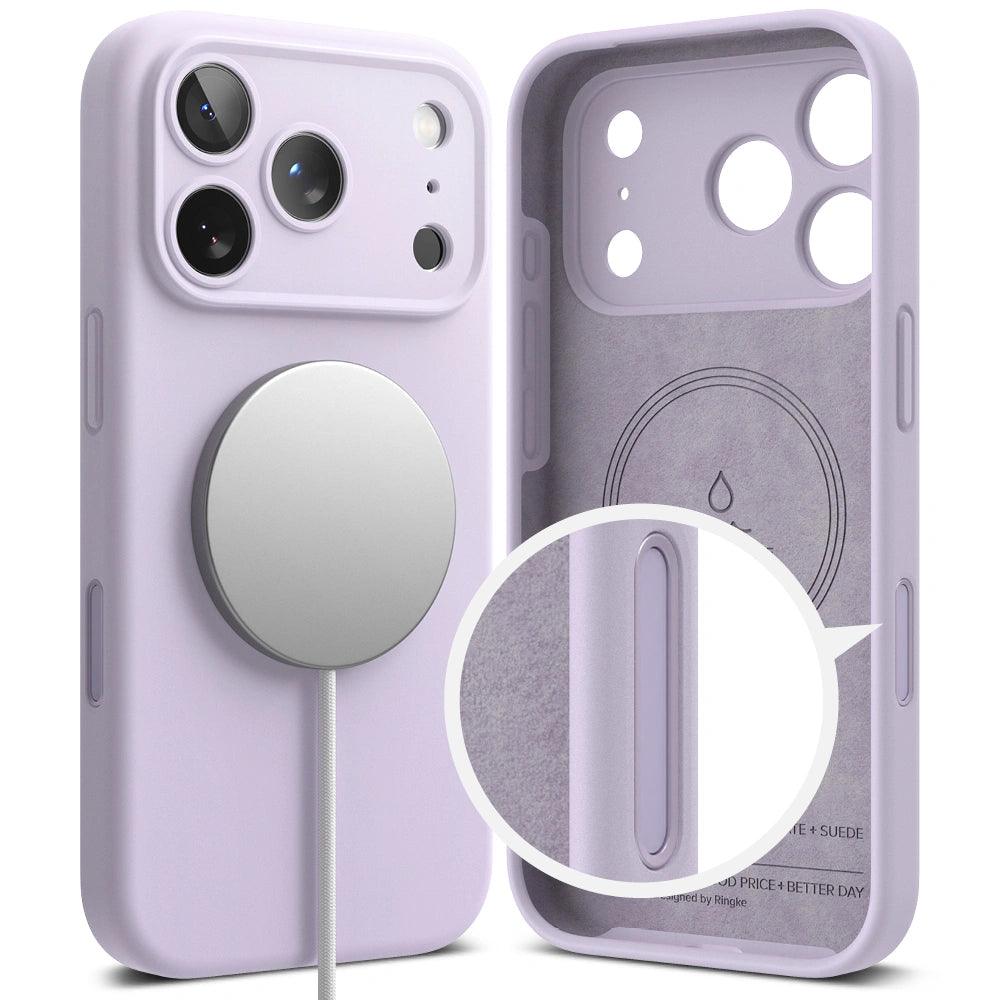 Ringke iPhone 17 Pro Max - Silicone Magnetic MagSafe - Θήκη Σιλικόνης με MagSafe - Lignt Purple