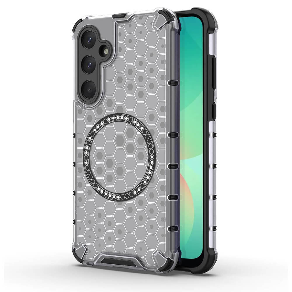 Techsuit Samsung Galaxy A26 5G Honeycomb Shield MagSafe Σκληρή Θήκη με Πλαίσιο Σιλικόνης - Black