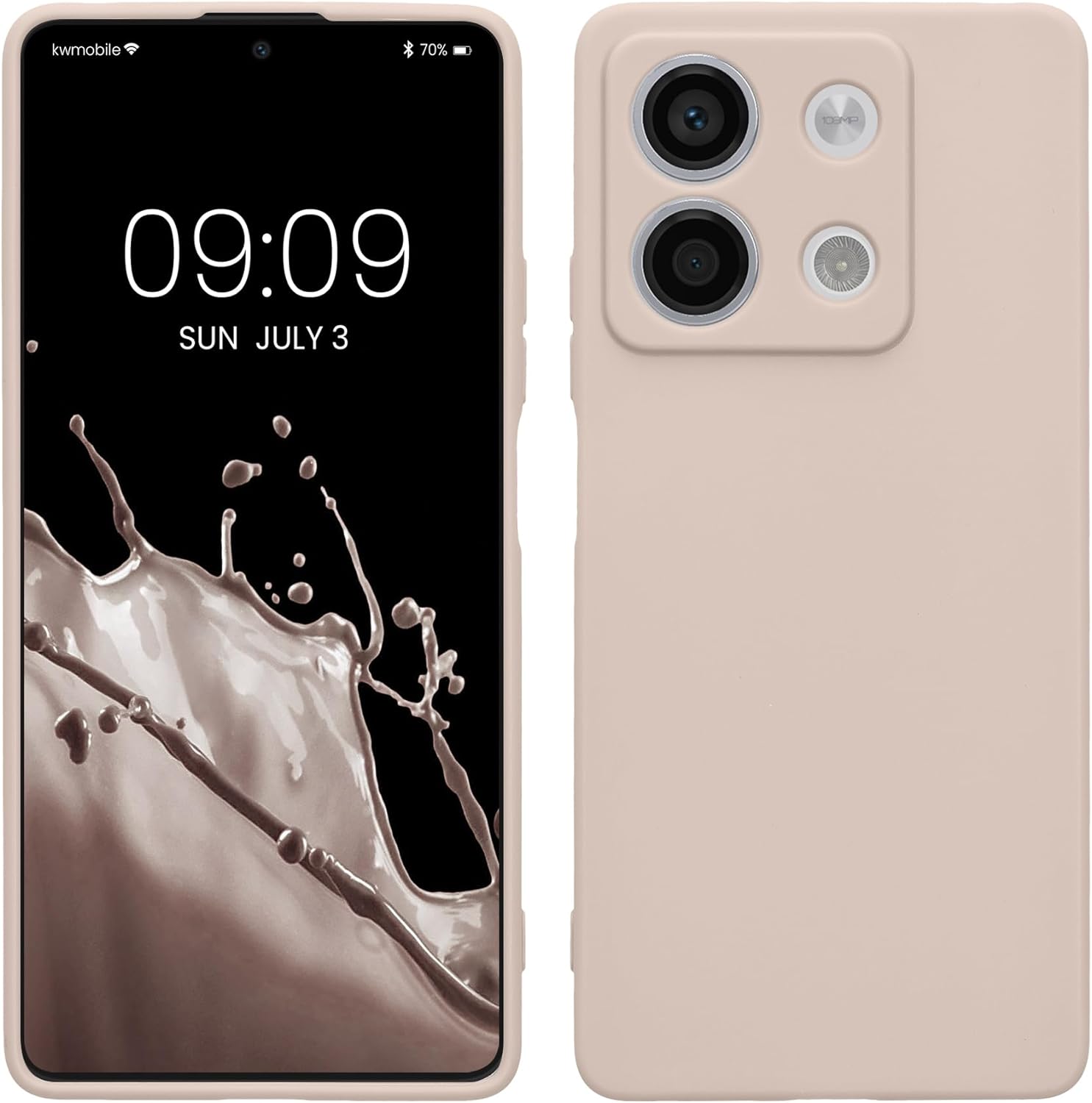 KW Xiaomi Redmi Note 13 5G Θήκη Σιλικόνης TPU - Coconut Swirl - KWM000020LK002C