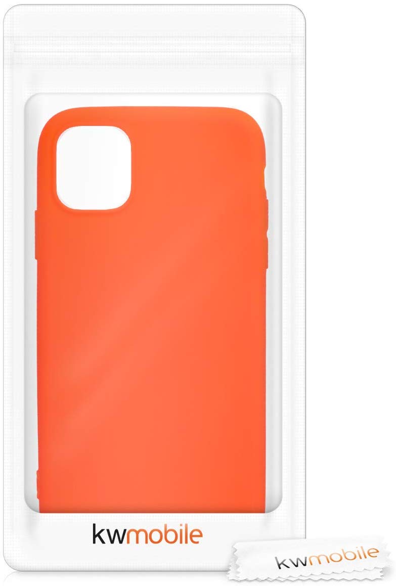KW iPhone 11 Θήκη Σιλικόνης TPU - Neon Orange - 49783.69