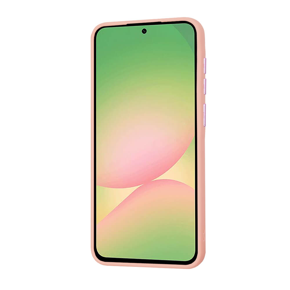 Techsuit Samsung Galaxy A56 5G - HaloFrost Series - Σκληρή Θήκη με Πλαίσιο Σιλικόνης - Dreamy Pink