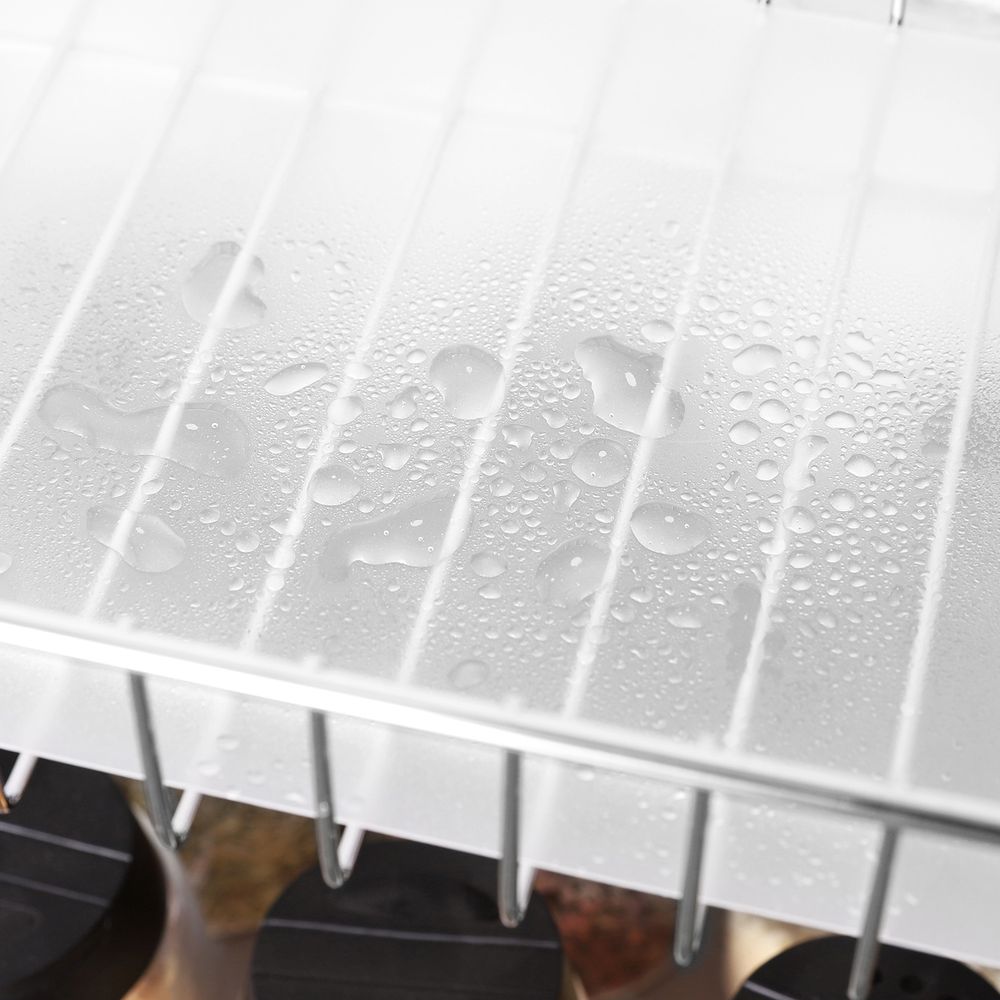 Songmics Μεταλλικό Ράφι Κουζίνας 2 Επιπέδων - Silver - KCS013E01