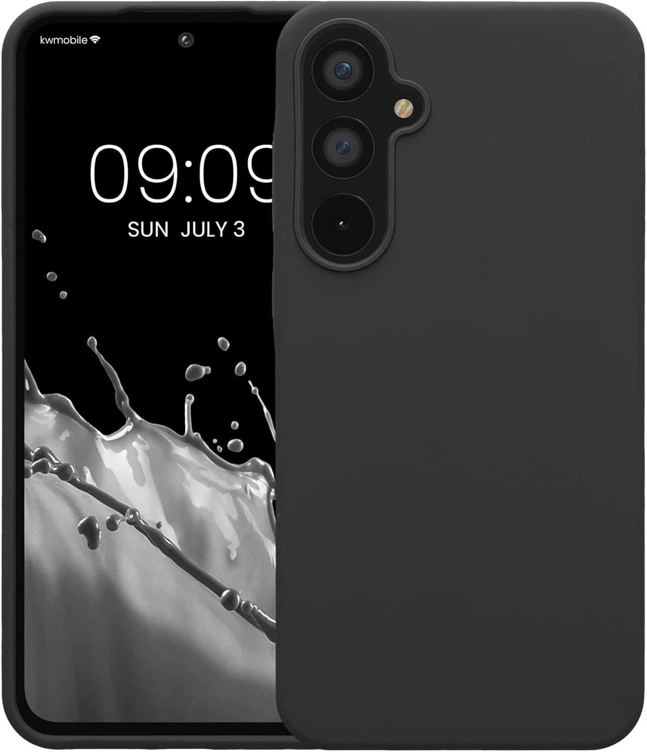 KW Samsung Galaxy A55 5G Θήκη Σιλικόνης Rubberized TPU - Dark Grey