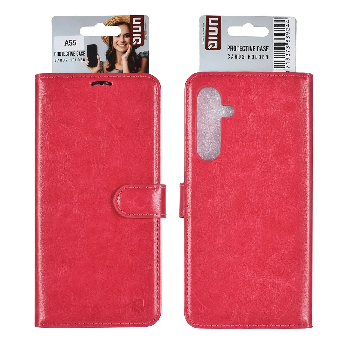 Tuniq Samsung Galaxy A55 5G - Θήκη Πορτοφόλι Stand από Δερματίνη - Ροζ