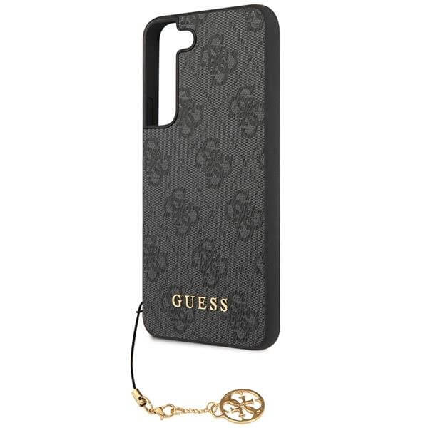 Guess Samsung Galaxy S23+ - 4G Charms Collection Θήκη με Επένδυση Συνθετικού Δέρματος - Grey - GUHCS23MGF4GGR