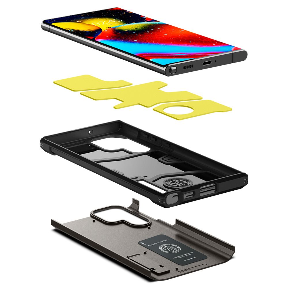 Spigen Samsung Galaxy S22 Ultra Tough Armor Σκληρή Θήκη - Gunmetal