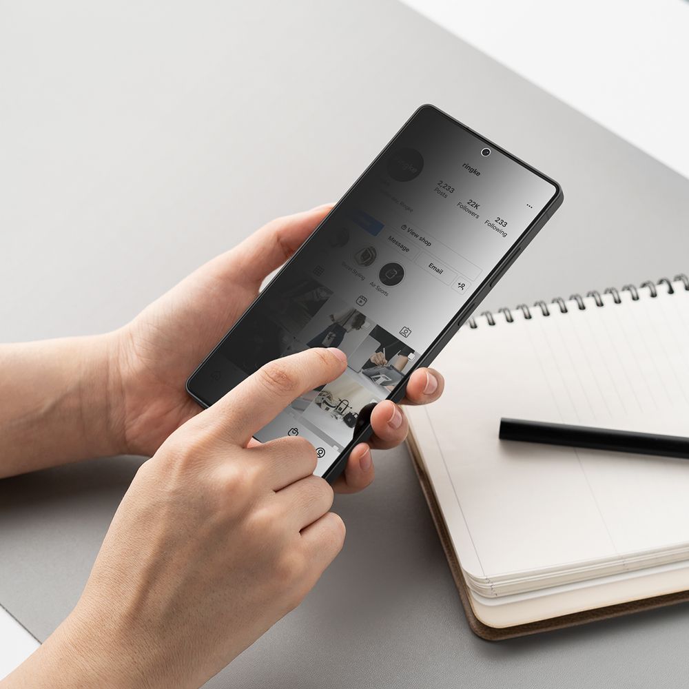 Ringke Samsung Galaxy S25 Ultra Easy Slide 2.5D 9H Privacy Αντιχαρακτικό Γυαλί Οθόνης - 2 Τεμάχια - Privacy