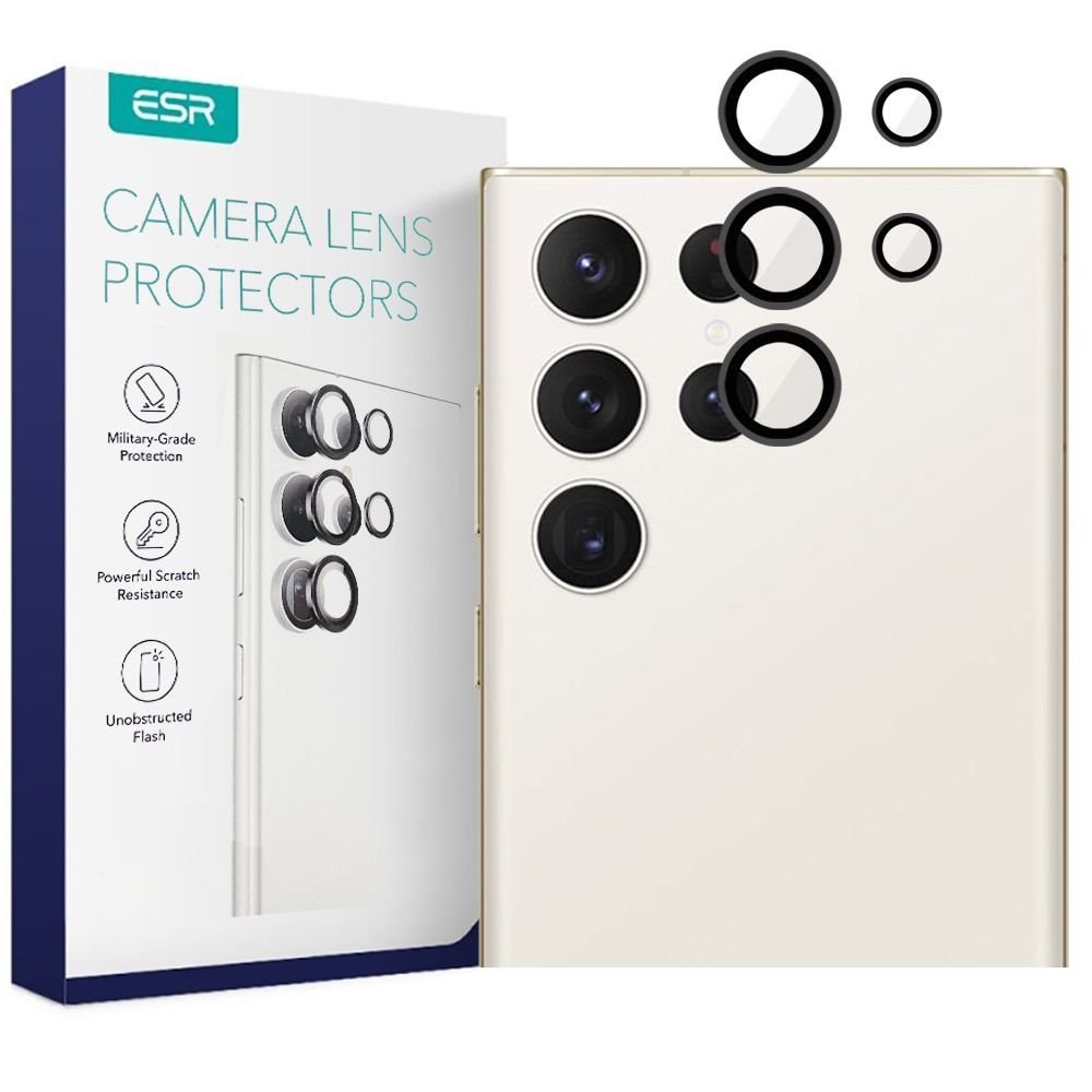 ESR Samsung Galaxy S23 Ultra Camera Lens 9H Αντιχαρακτικό Γυαλί για την Κάμερα - Black