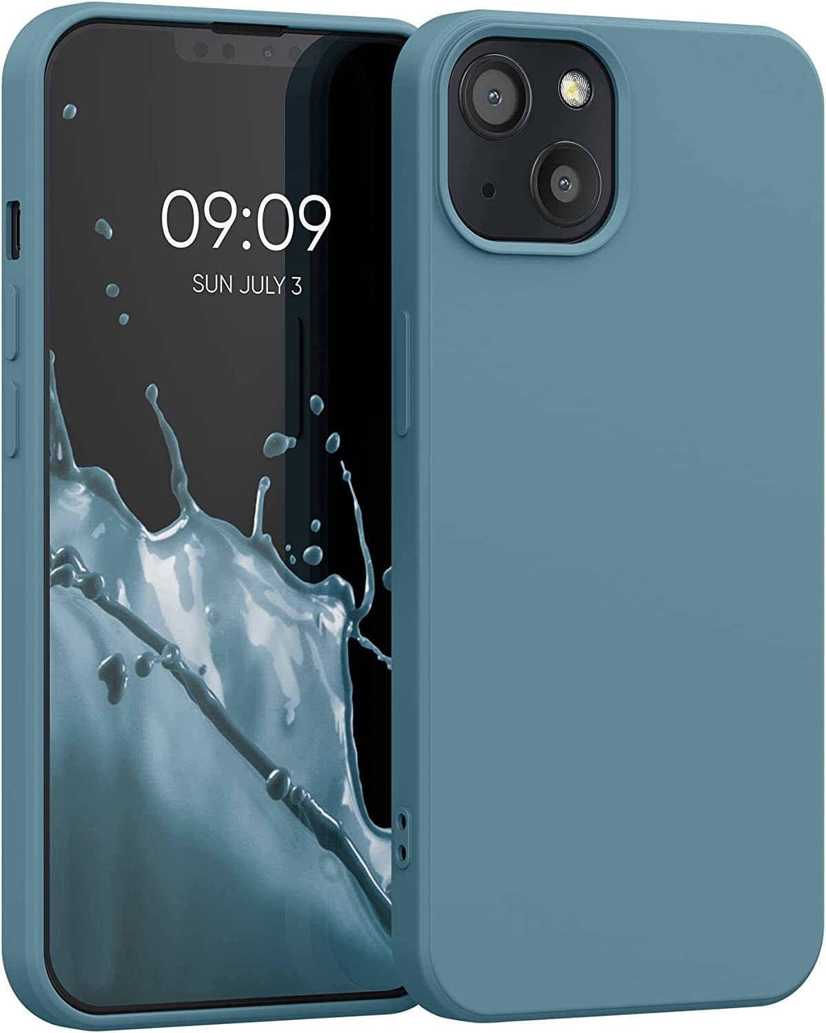 KW iPhone 13 Θήκη Σιλικόνης Rubberized TPU - Arctic Night - 55948.207