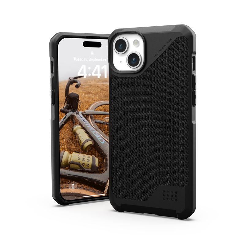 UAG iPhone 15 Plus Metropolis LT Series Σκληρή Θήκη με MagSafe - Kevlar Black