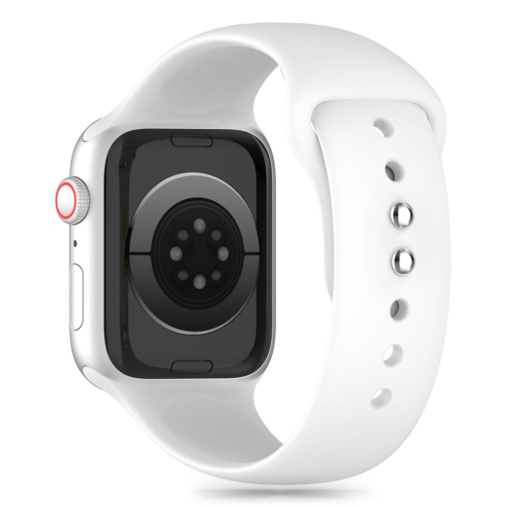 Tech-Protect Λουράκι Apple Watch 4/5/6/7/8/9/10/11 - SE (1/2/3) - ULTRA (1/2/3) - 44/45/46/49mm Silicone Σιλικόνης - White