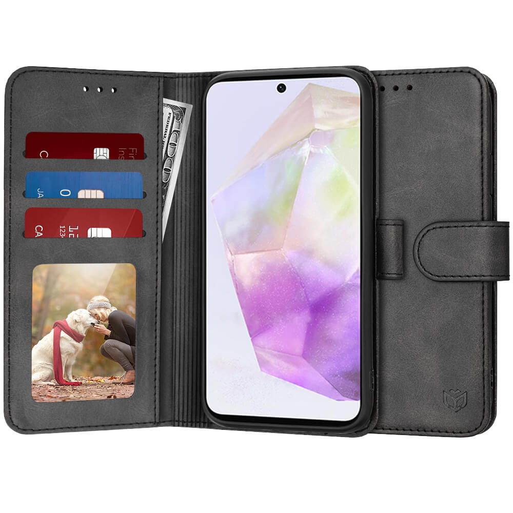 Techsuit Samsung Galaxy A36 5G - Diary Book - Θήκη Πορτοφόλι από Δερματίνη με Stand - Black