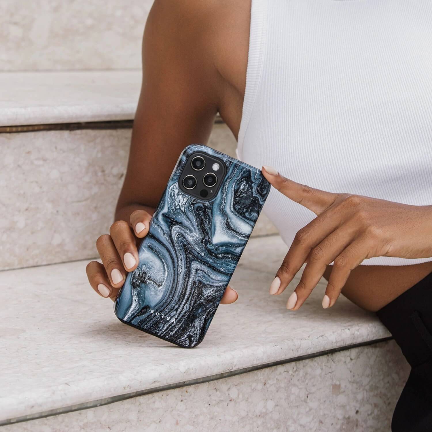 Burga Samsung Galaxy S22 Plus Fashion Tough Σκληρή Θήκη - Navy Trench