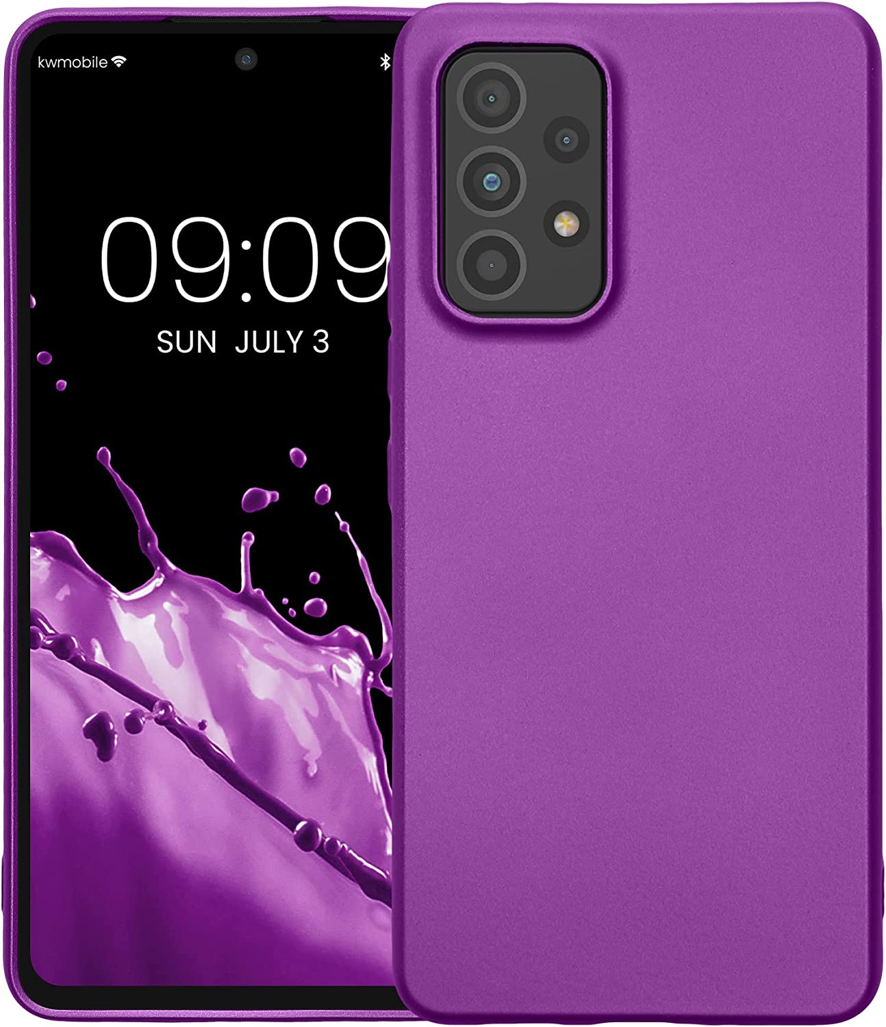 KW Samsung Galaxy A53 5G Θήκη Σιλικόνης TPU - Metallic Violet - 57958.240