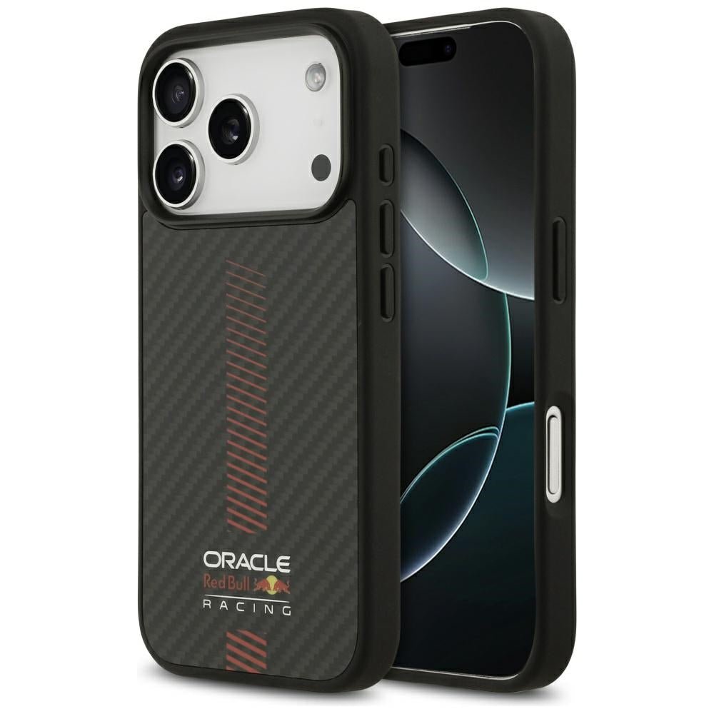 Red Bull iPhone 17 Pro - Kevlar Powerbar MagSafe - Σκληρή Θήκη με Πλαίσιο Σιλικόνης - Black - RBHMP17L24CFGSMK