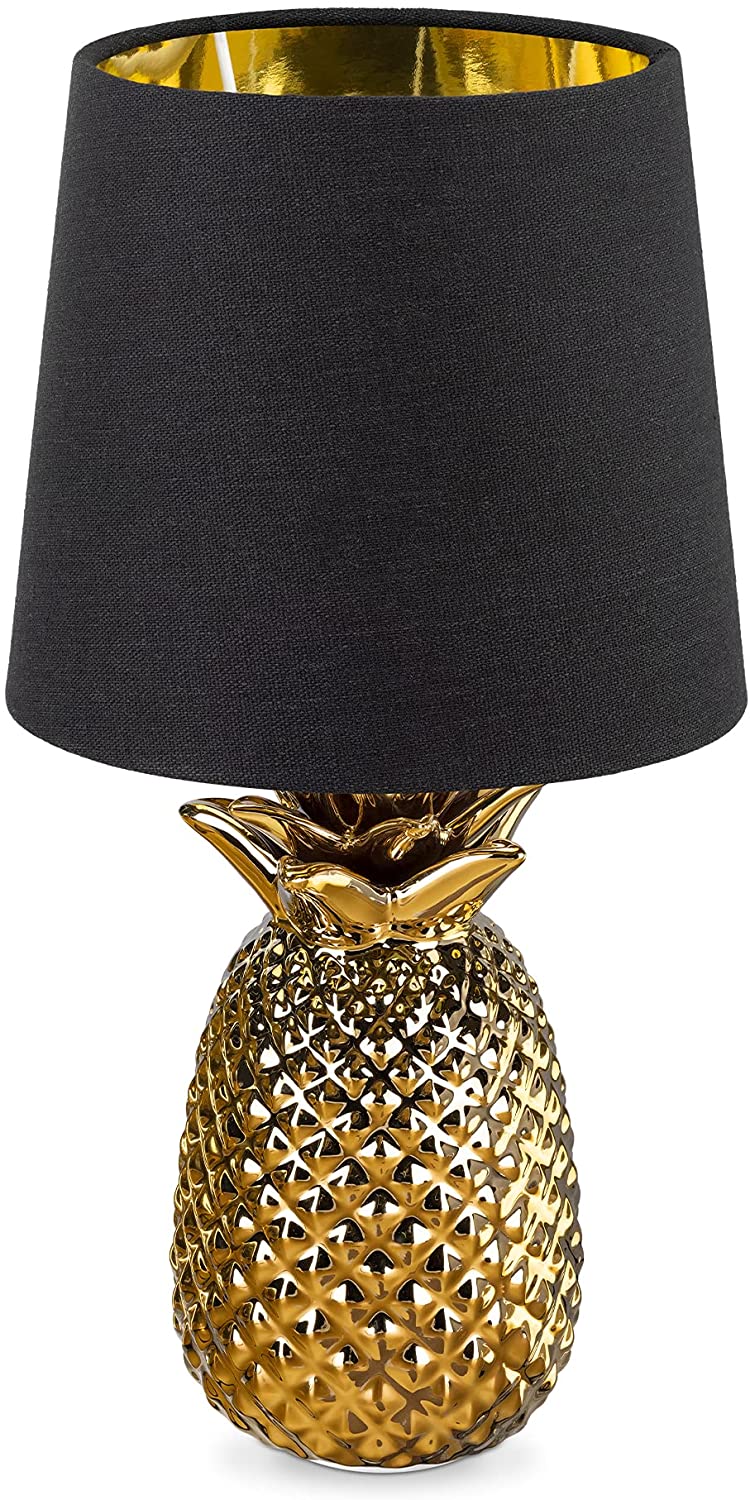 Navaris Desk Lamp Επιτραπέζιο Φωτιστικό - Ανανάς - 35cm - Gold / Black - 49150.66.01