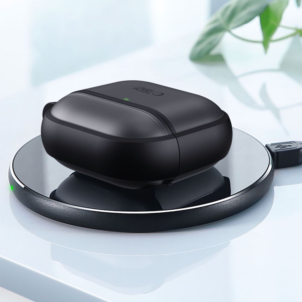 Tech-Protect AirPods 4 - Θήκη από Σκληρό Πλαστικό και Σιλικόνη - MagMat - Black