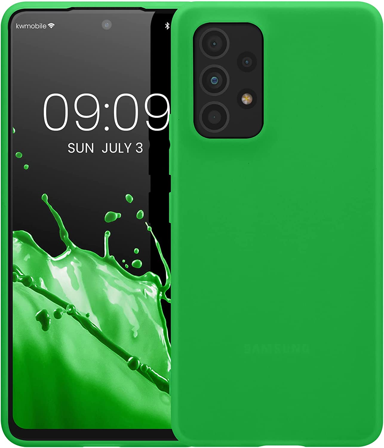 KW Samsung Galaxy A53 5G Θήκη Σιλικόνης TPU - Neon Green - 57808.44