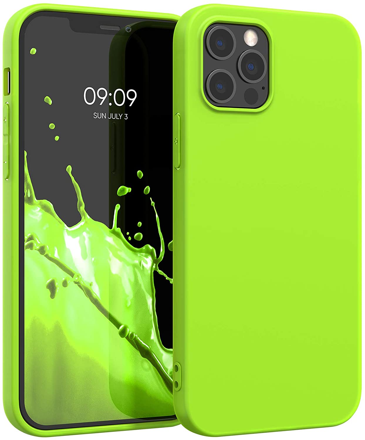 KW iPhone 12 Pro Max Θήκη Σιλικόνης TPU - Neon Yellow - 54490.75