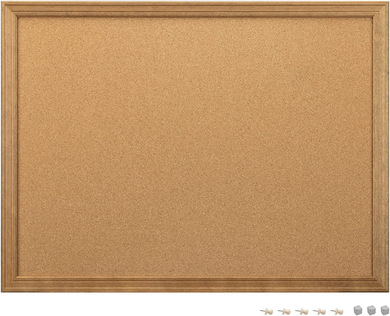 Navaris Μαγνητικός Πίνακας Ανακοινώσεων από Φελλό - 60 x 45cm - Brown - 55558.6.05