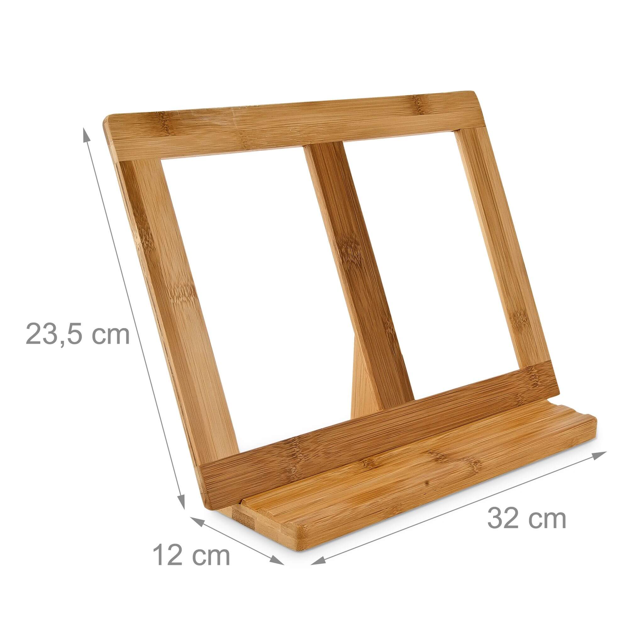 Relaxdays Ρυθμιζόμενη Βάση Βιβλίων από Μπαμπού - Brown - 4052025167325