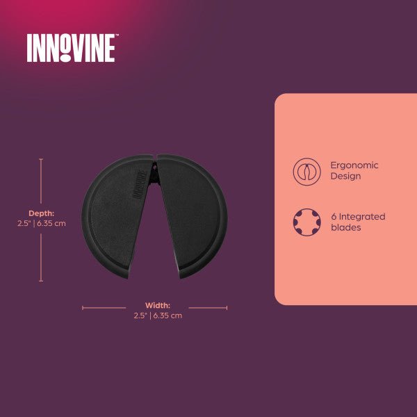Innovine Κόφτης Προστατευτικού Φιάλης Κρασιού - Black