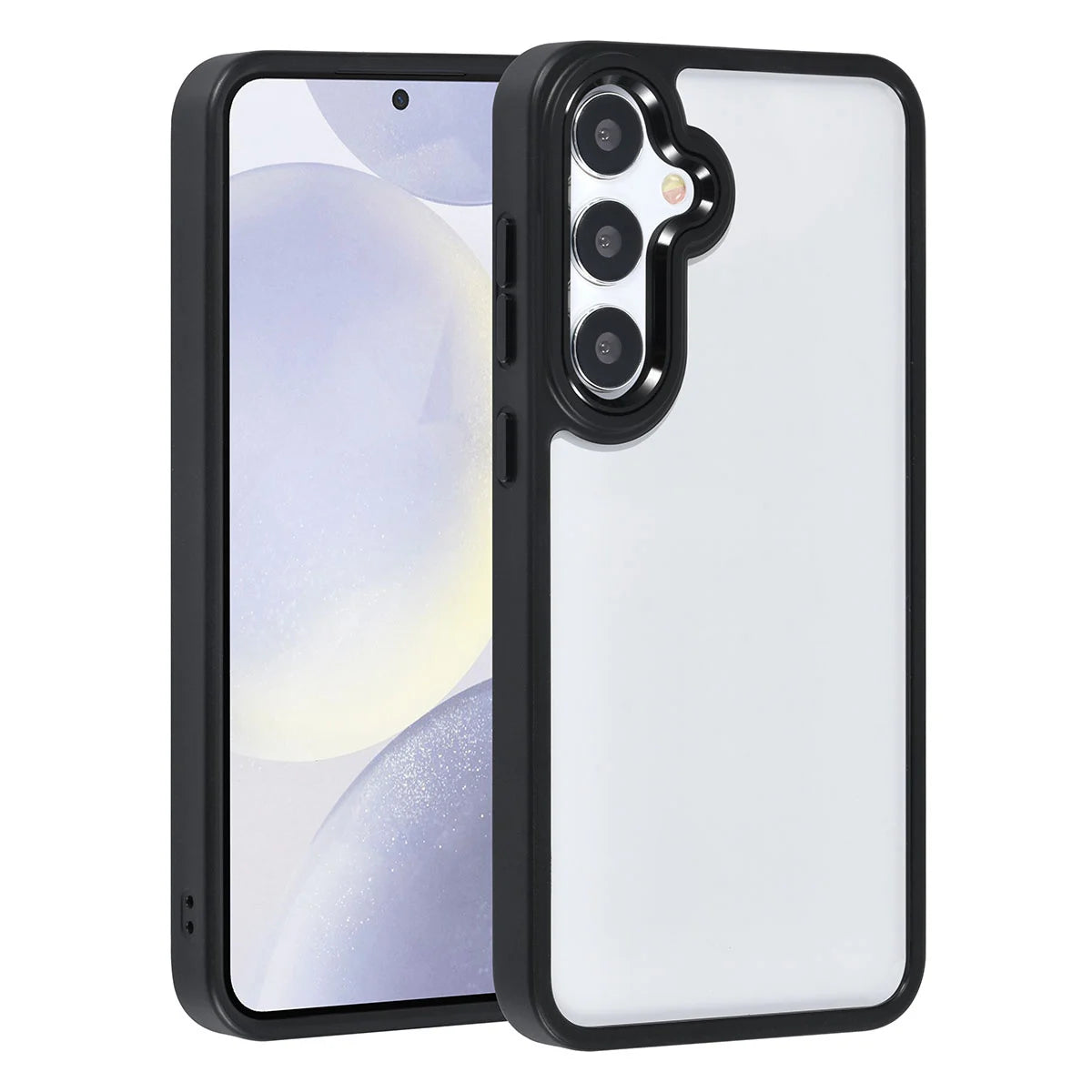 Tuniq Samsung Galaxy S24 Plus - Σκληρή Θήκη με Πλαίσιο Σιλικόνης - Μαύρο / Διάφανο