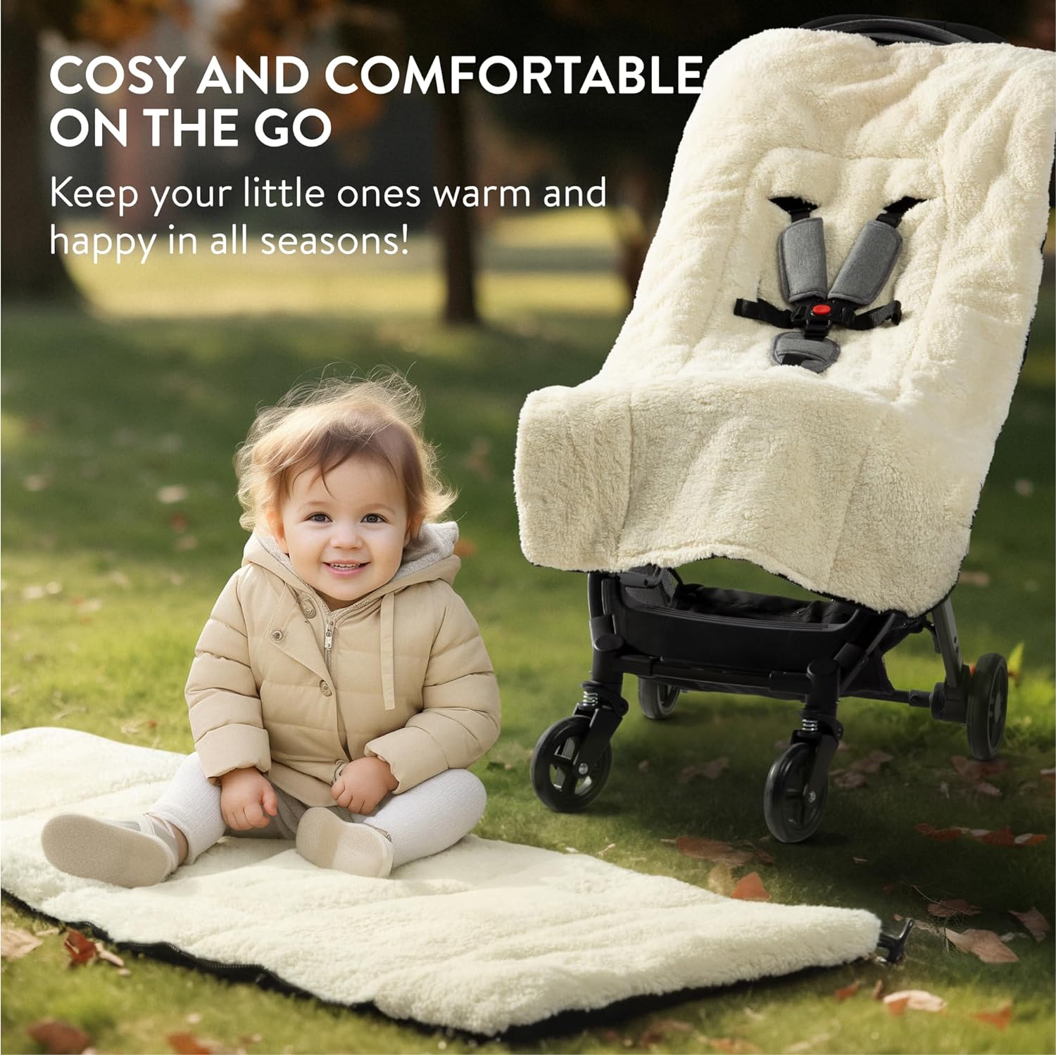 Navaris Χειμερινός Ποδόσακος Καροτσιού - Black - 61596.2.01