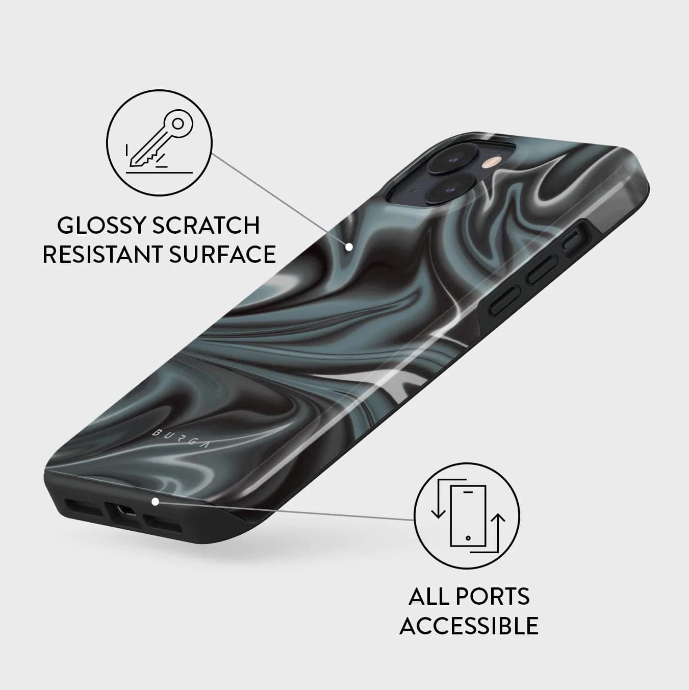 Burga iPhone 14 Plus Fashion Tough Σκληρή Θήκη - Lightning Strike