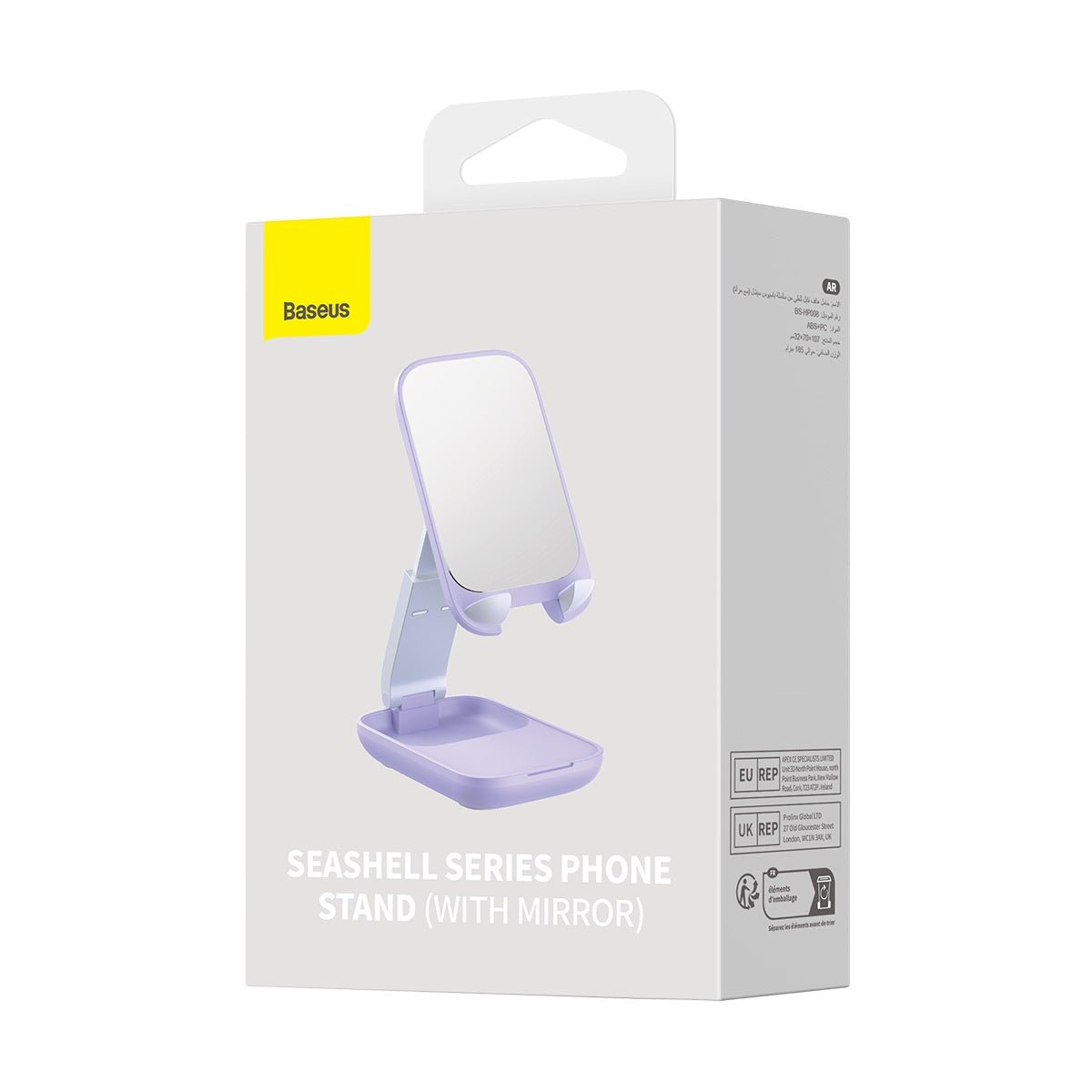 Baseus Seashell Series Ρυθμιζόμενη Βάση Στήριξης Κινητού με Καθρέπτη - Purple - B10551501511 - 00