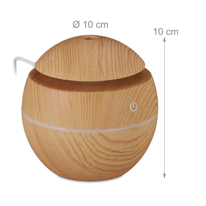 Relaxdays Diffuser με Όψη Ξύλου - Light Brown - 4052025910044