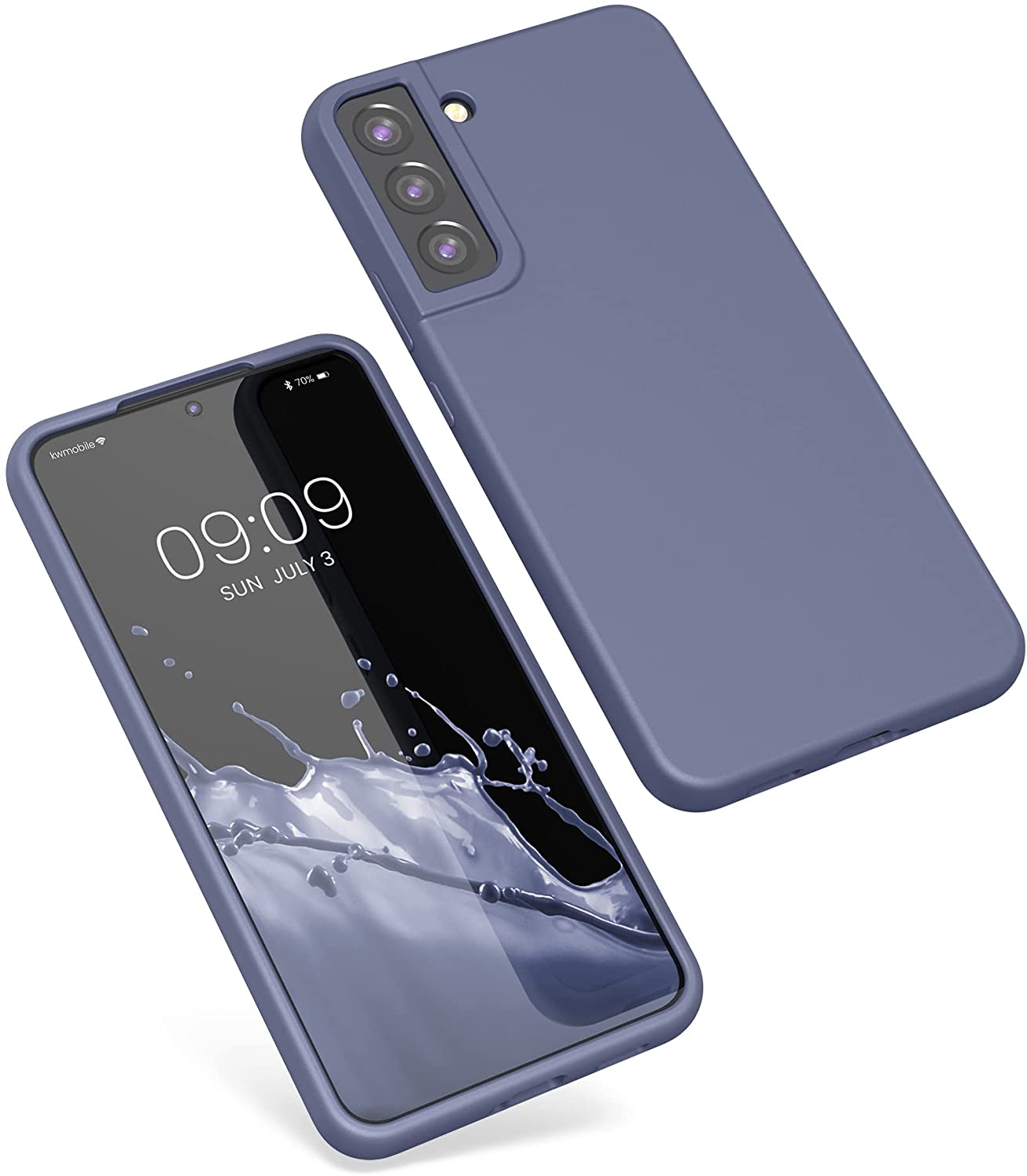 KW Samsung Galaxy S22 Plus Θήκη Σιλικόνης Rubberized TPU - Lilac - 56761.168