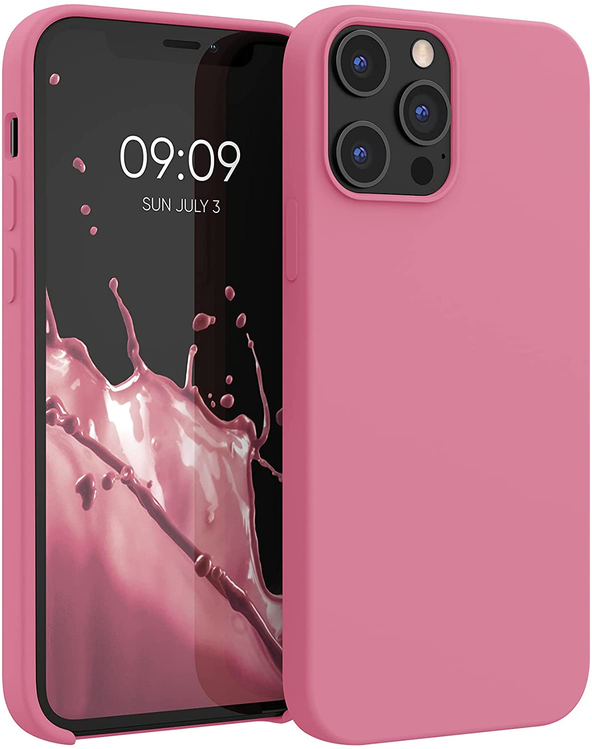 KW iPhone 12 Pro Max Θήκη Σιλικόνης Rubber TPU - Bubblegum Pink - 52644.212