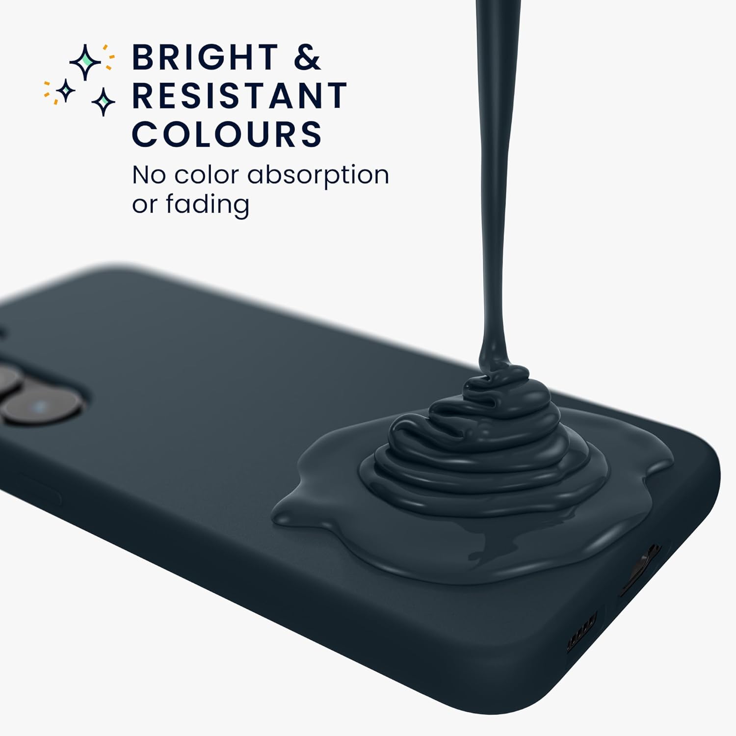 KW Samsung Galaxy A55 5G Θήκη Σιλικόνης Rubberized TPU - Dark Slate