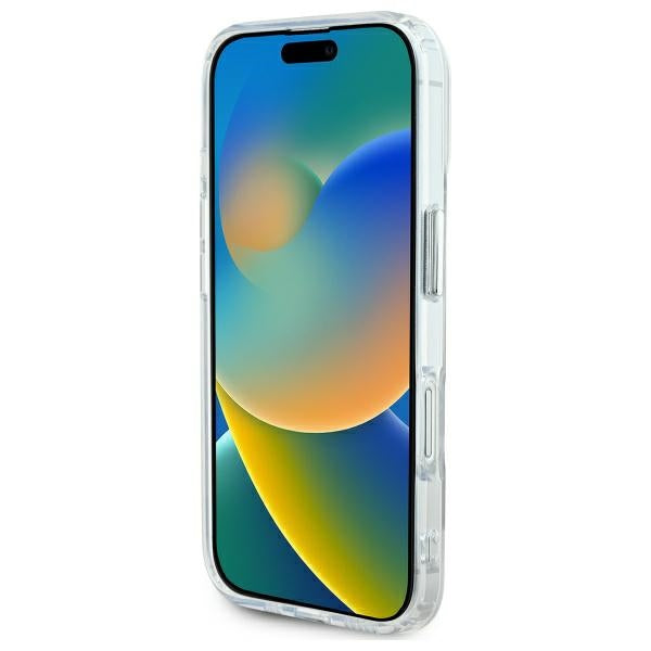 Karl Lagerfeld iPhone 16 - IML Metal Choupette Head - MagSafe Σκληρή Θήκη με Πλαίσιο Σιλικόνης - White - KLHMP16SHLSCHH