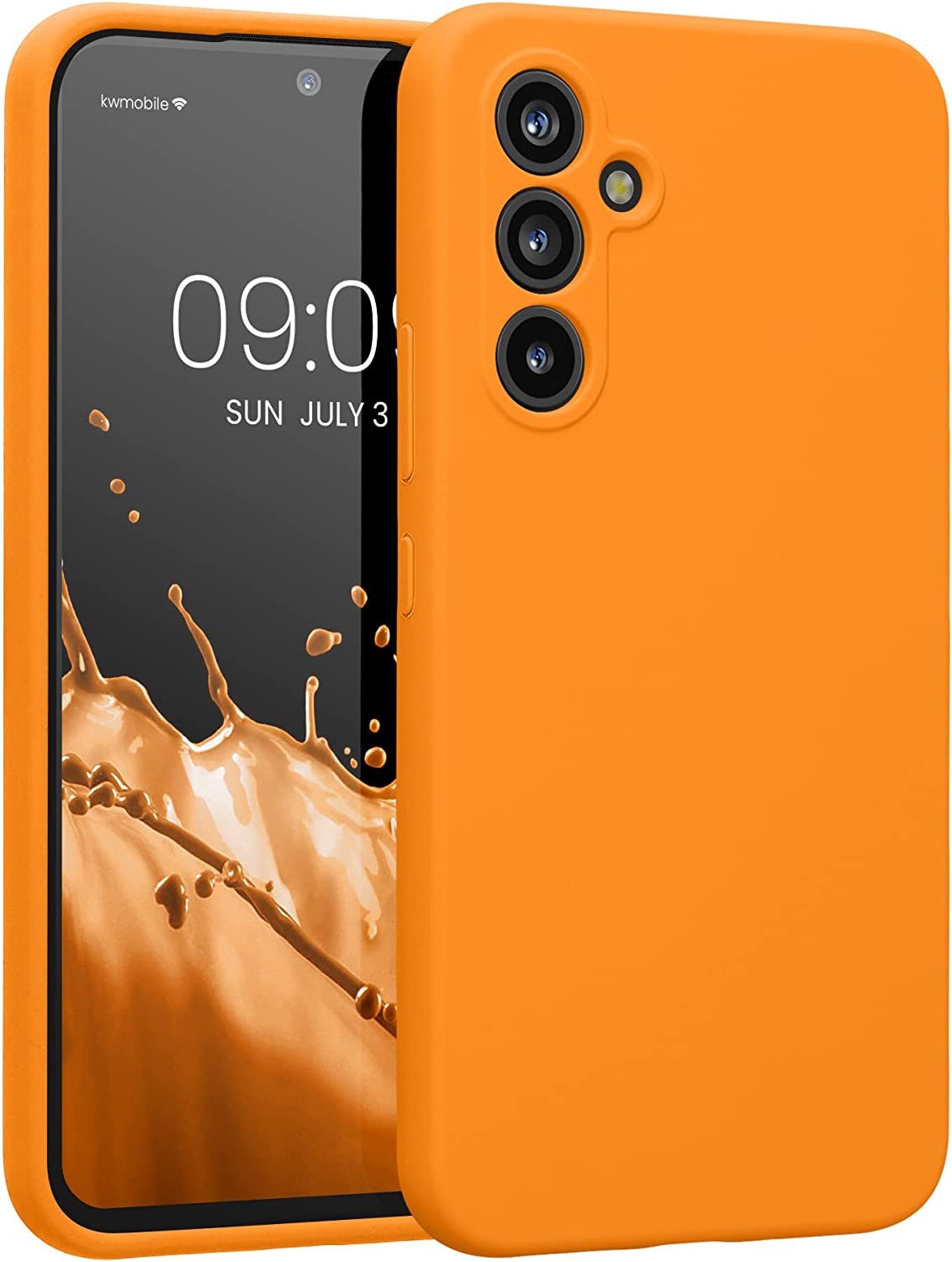 KW Samsung Galaxy A54 5G Θήκη Σιλικόνης Rubberized TPU - Fruity Orange - 60795.150