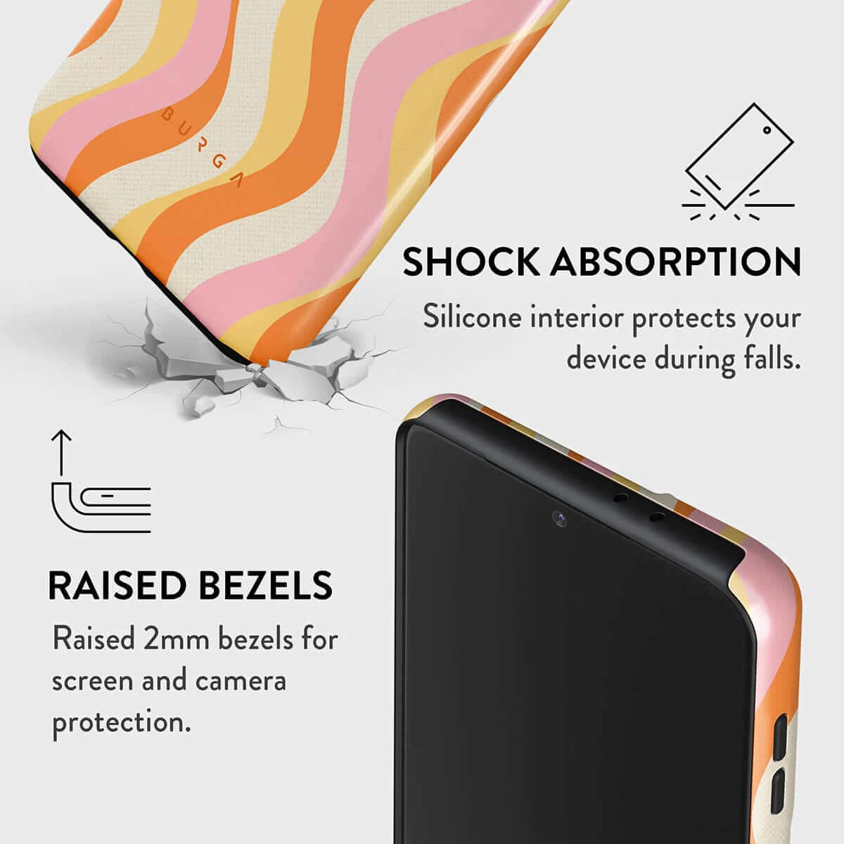 Burga Samsung Galaxy S22 Plus Fashion Tough Σκληρή Θήκη - Flower Power