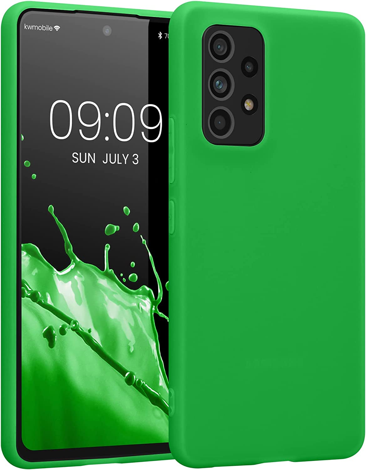 KW Samsung Galaxy A53 5G Θήκη Σιλικόνης TPU - Neon Green - 57808.44