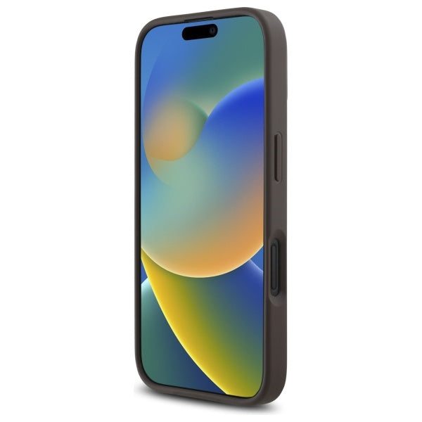 Guess iPhone 16 - 4G Small Classic - MagSafe Θήκη με Επένδυση Συνθετικού Δέρματος - Brown - GUHMP16SP4SM4MW