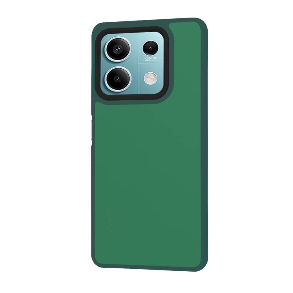 Techsuit Xiaomi Redmi Note 13 5G - HaloFrost Series - Σκληρή Θήκη με Πλαίσιο Σιλικόνης - Midnight Green
